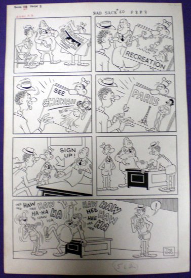 George Baker Sad Sack Original Art # 60, 8.0 VF