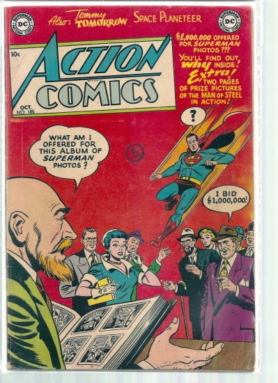 ACTION COMICS # 185, 4.5 VG +