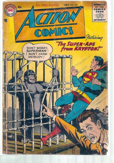 ACTION COMICS # 218, 1.0 FR