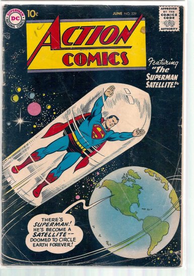 ACTION COMICS # 229, 4.0 VG