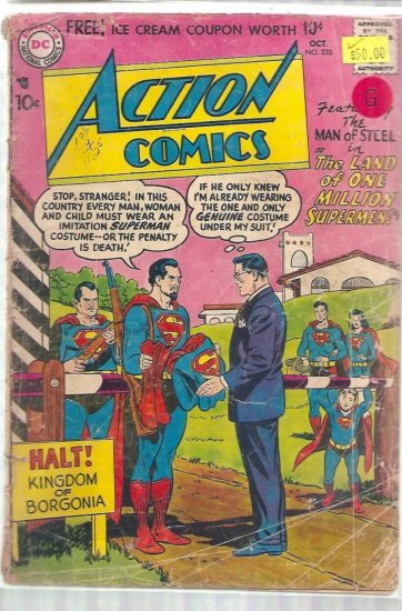 ACTION COMICS # 233, 2.0 GD