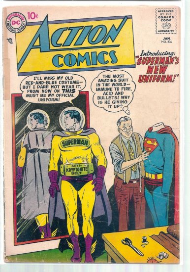 ACTION COMICS # 236, 1.8 GD -