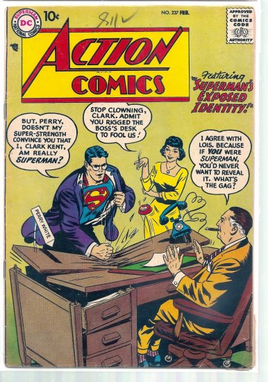 ACTION COMICS # 237, 3.5 VG -
