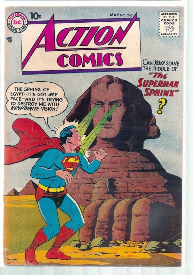 ACTION COMICS # 240, 2.5 GD +