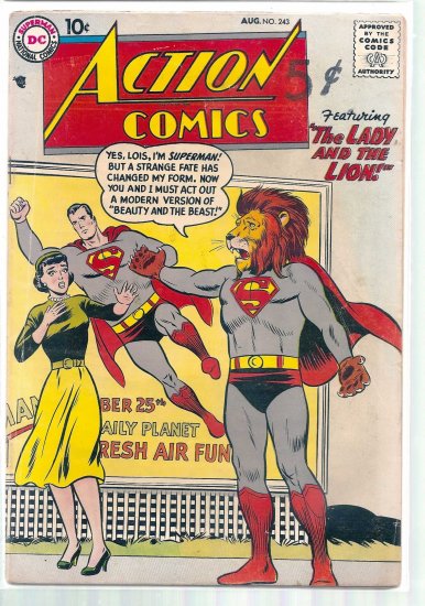 ACTION COMICS # 243, 4.0 VG