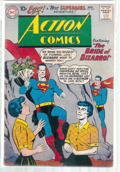 ACTION COMICS # 255, 3.5 VG -