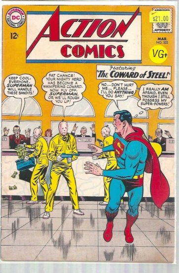 ACTION COMICS # 322, 4.5 VG +