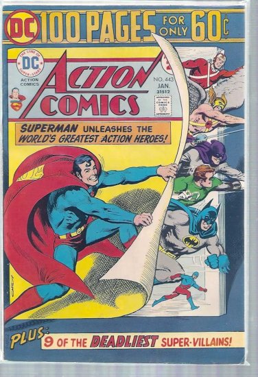 ACTION COMICS # 443, 7.0 FN/VF