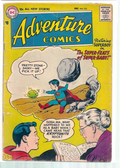 ADVENTURE COMICS # 231, 2.0 GD