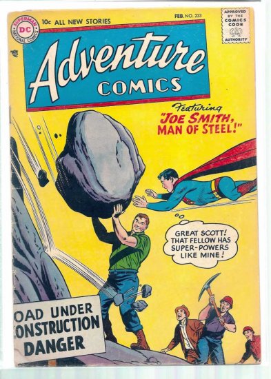 ADVENTURE COMICS # 233, 3.5 VG -