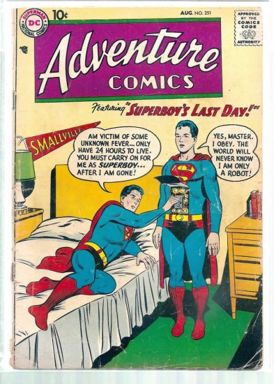 ADVENTURE COMICS # 251, 1.8 GD -