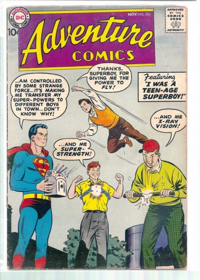 ADVENTURE COMICS # 254, 2.5 GD +