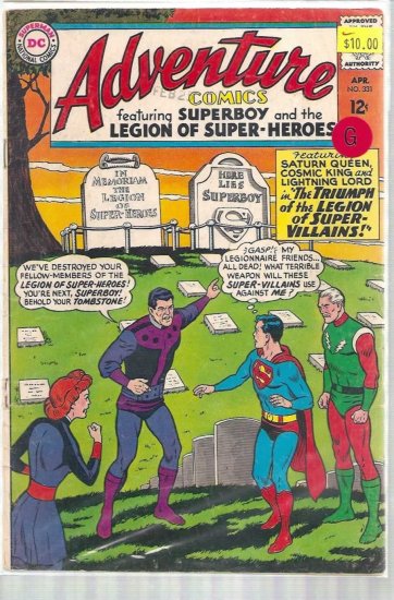 ADVENTURE COMICS # 331, 2.0 GD