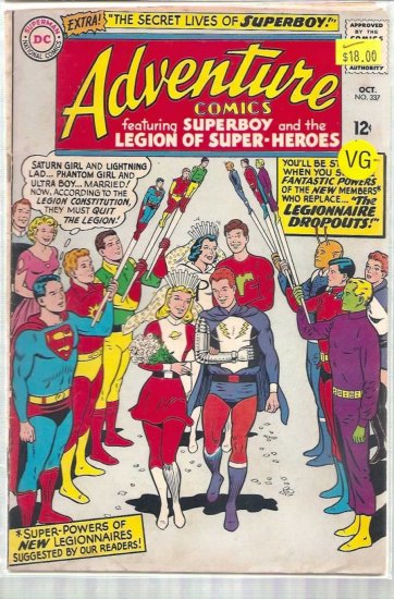 ADVENTURE COMICS # 337, 3.5 VG -