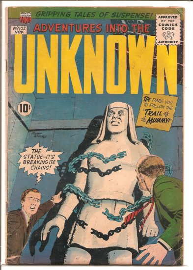 ADVENTURES INTO THE UNKNOWN # 102, 2.5 GD +