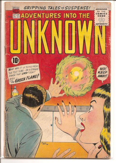 ADVENTURES INTO THE UNKNOWN # 124, 2.0 GD