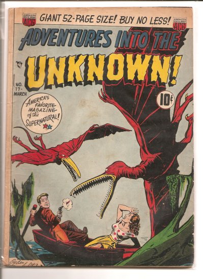 ADVENTURES INTO THE UNKOWN # 17, 2.5 GD +
