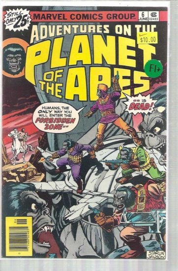 ADVENTURES ON THE PLANET OF THE APES # 6, 6.5 FN +
