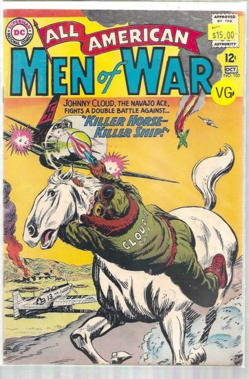 ALL AMERICAN MEN OF WAR # 105, 4.5 VG +