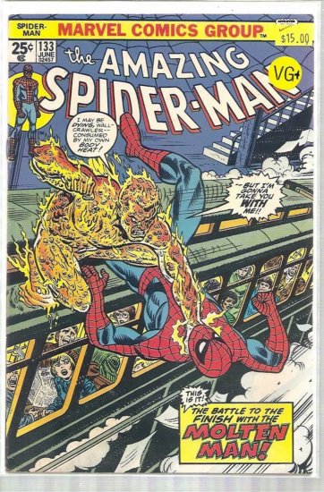 AMAZING SPIDER-MAN # 133, 4.5 VG +