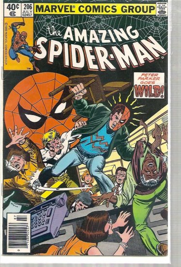 AMAZING SPIDER-MAN # 206, 4.5 VG +