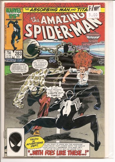 Amazing Spider-Man # 283, 7.0 FN/VF