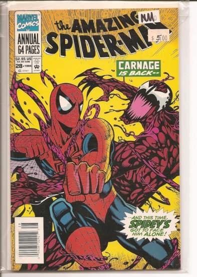 Amazing Spider-Man Annual # 28, 9.2 NM -