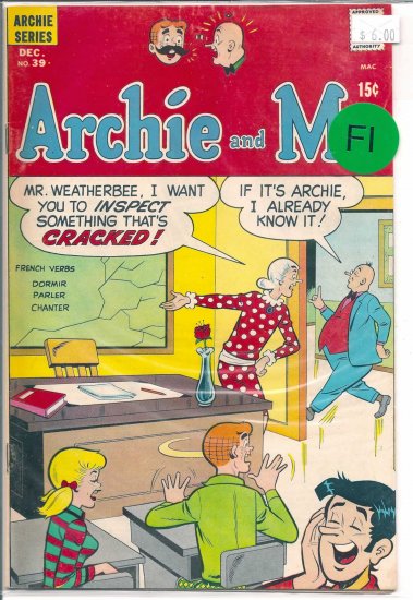 Archie And Me # 39, 6.0 FN