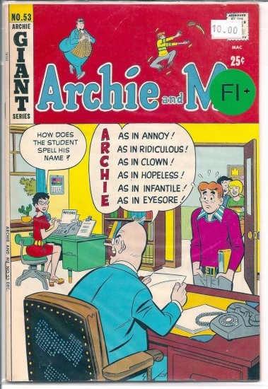 Archie And Me # 53, 6.5 FN +