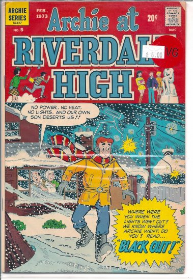 Archie At Riverdale High # 5, 4.0 VG