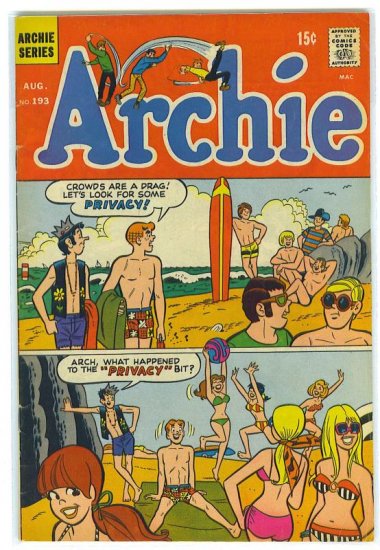 Archie Comics # 193, 4.5 VG +