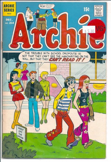 Archie Comics # 214, 4.5 VG +