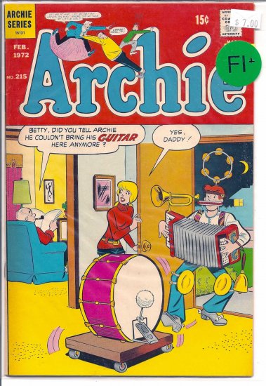 Archie Comics # 215, 6.5 FN +