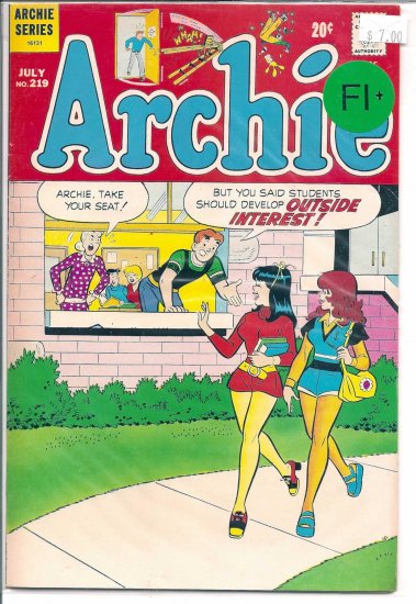 Archie Comics # 219, 6.5 FN +