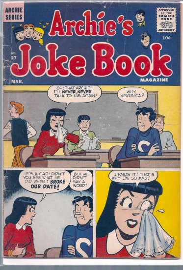 ARCHIE'S JOKE BOOK MAGAZINE # 27, 2.5 GD +