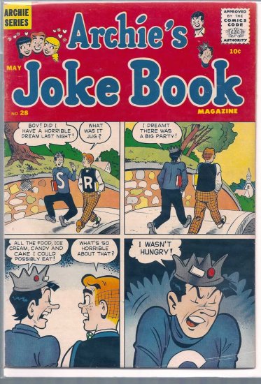 ARCHIE'S JOKE BOOK MAGAZINE # 28, 4.0 VG