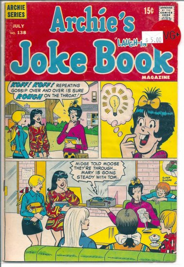 Archie's Joke Book Magazine # 138, 4.5 VG +