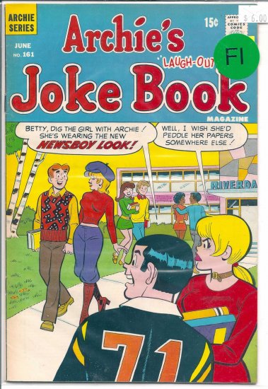 Archie's Joke Book Magazine # 161, 6.0 FN