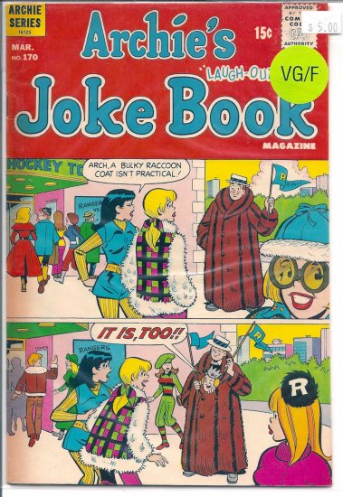 Archie's Joke Book Magazine # 170, 5.0 VG/FN