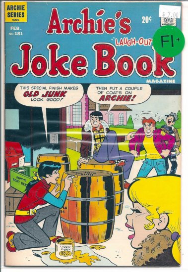 Archie's Joke Book Magazine # 181, 6.5 FN +