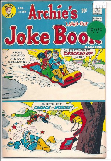Archie's Joke Book Magazine # 183, 7.0 FN/VF