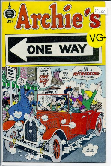 Archie's One Way # 1, 4.5 VG +