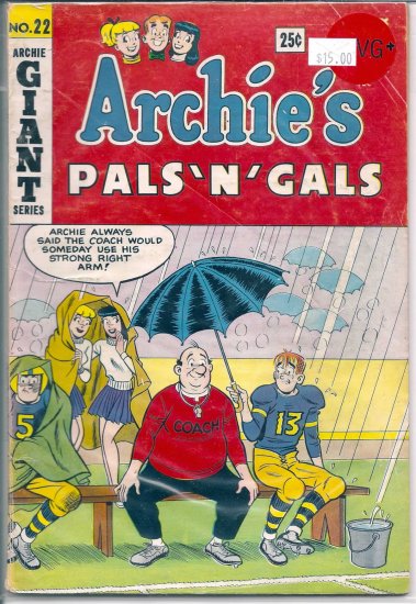 Archie's Pals 'N' Gals # 22, 4.5 VG +