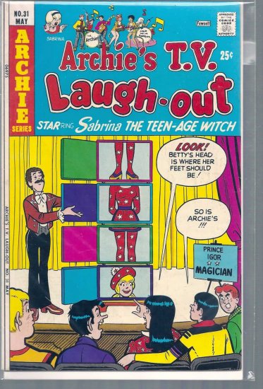 ARCHIE'S T.V. LAUGH-OUT # 31, 4.5 VG +