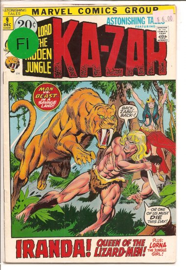 Astonishing Tales # 9, 6.0 FN