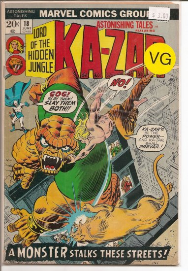 Astonishing Tales # 18, 4.0 VG