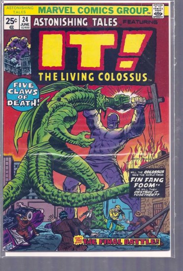 ASTONISHING TALES # 24, 4.5 VG +