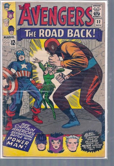 AVENGERS # 22, 3.5 VG -