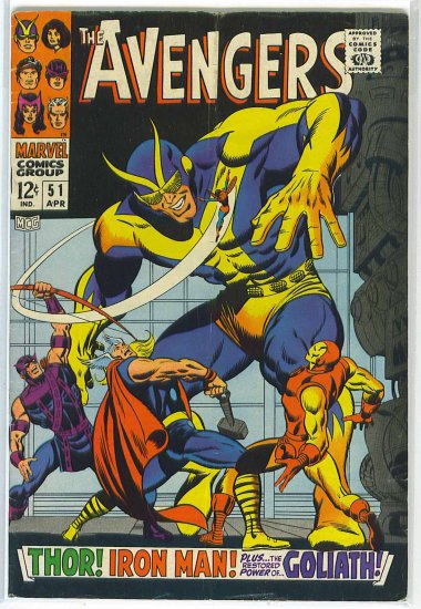 Avengers # 51, 4.5 VG +