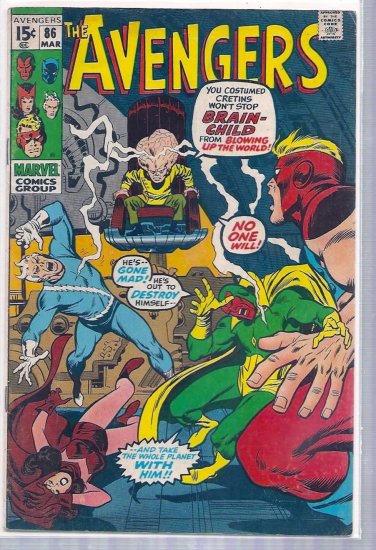 AVENGERS # 86, 4.5 VG +